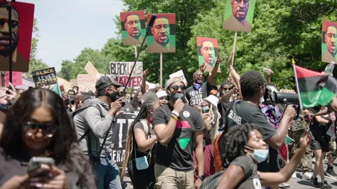 NYC BLM PROTEST Stock Footage 134847784