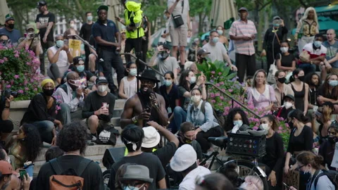 NYC BLM PROTEST Stock Footage 134847848