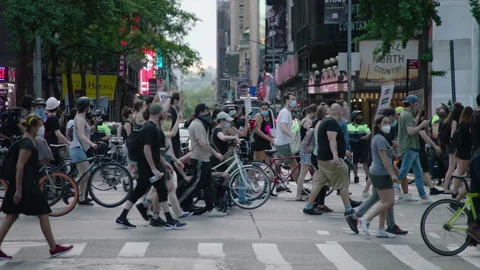 NYC BLM PROTEST Stock Footage 134849095