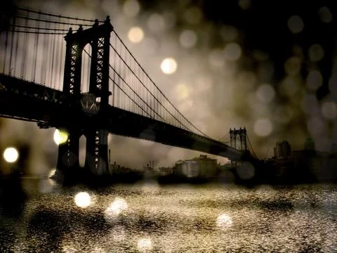 Nyc bridge Stock Illustration