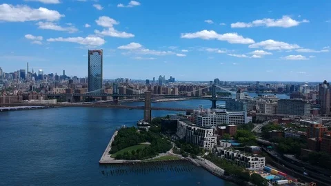 NYC Brooklyn Bridge Park Stock Footage