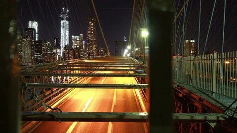 NYC Brooklyn Bridge Time Lapse 4k Stock Footage 73597672