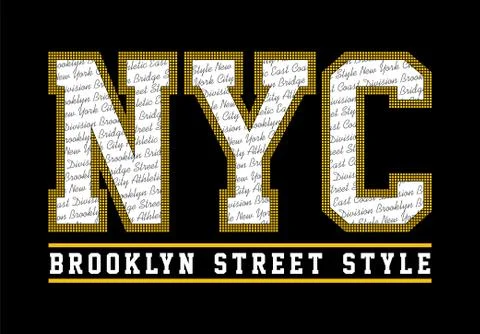 NYC Brooklyn イラスト素材