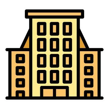 Nyc building icon vector flat Ilustración de archivo