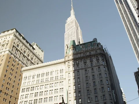 NYC Buildings in Motion Stock Footage 77606230