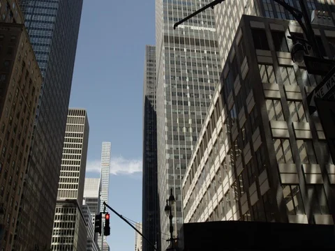 NYC Buildings in Motion Stock Footage 77609580
