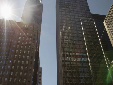 NYC Buildings in Motion Stock Footage 77609797