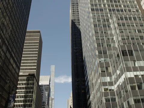NYC Buildings in Motion Stock Footage 77611584