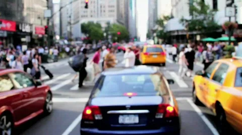NYC busy intersection  Video stock 851893