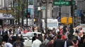 NYC Busy Street Traffic, Crowd Pedestrian People Crossing Street New York City HD Footage