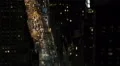 NYC Cab Cars Night Traffic Congestion People Commuter Rush Hour Busy City Street HD Footage