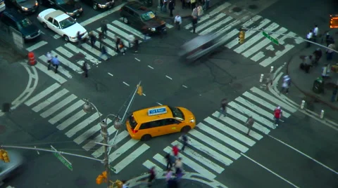 NYC Cabs TL Stock Footage 57685997