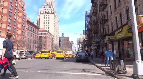 NYC car ride view from inside the car Video stock 51825583