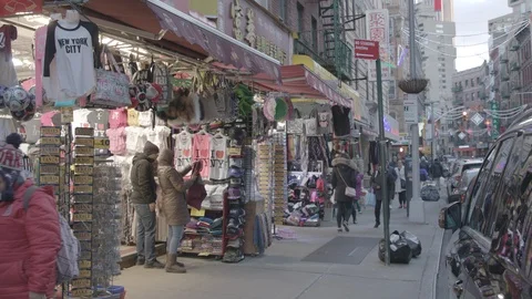 NYC Chinatown Stock Footage