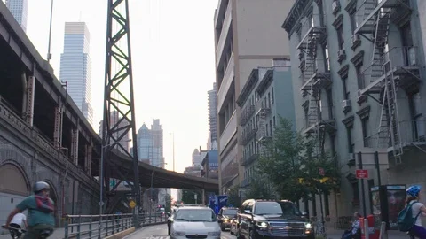 NYC City Drive By Stock Footage 106060932