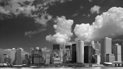 NYC Clouds Stock Footage 1007158