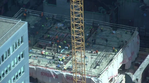 NYC construction (1 of 2) Stock Footage 36691252