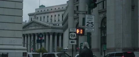 NYC Courthouse - Establishing Shot, Widescreen Vidéo 153679229
