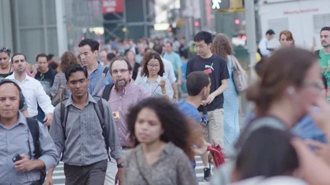 NYC crowd Stock Footage 106057808
