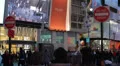 NYC Crowded Rush Hour, People Commuters, Do Not Enter Sign Urban, New York City HD Footage