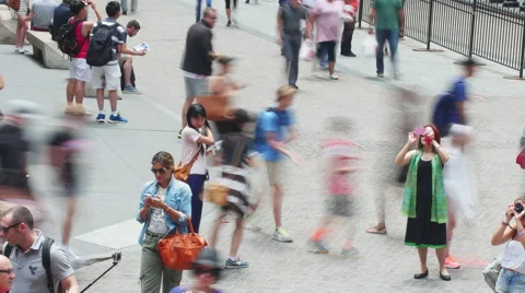 NYC Crowded TimeLapse 4K Stock Footage 51776047