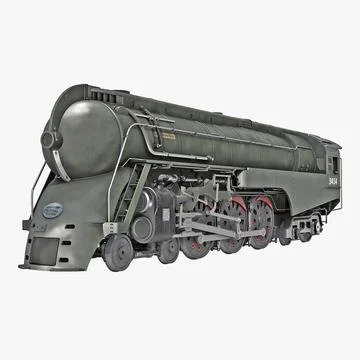 NYC Dreyfuss Hudson Steam Locomotive 3D Model 3D Model