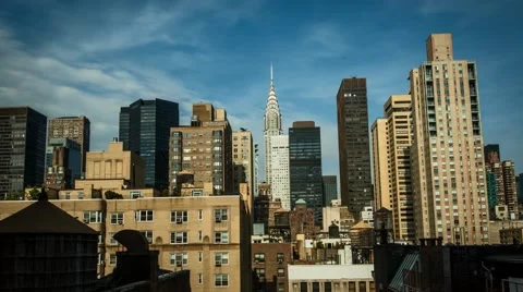 NYC Empire State Building Time Lapse Stock Footage