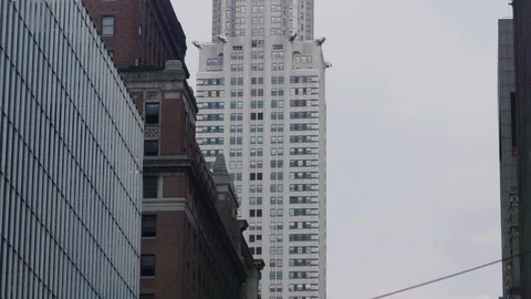 NYC Empire State Tilt Up Stock Footage 106058564