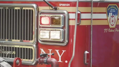 NYC Fire Engine Stock Footage 134580546