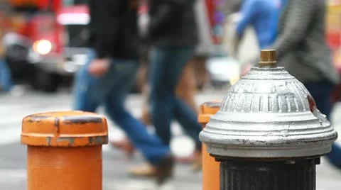 NYC Fire Hydrant Stock Footage 12413349