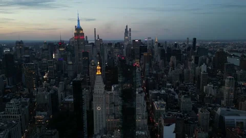 NYC - Fireworks - Sunset Stock Footage 221801926