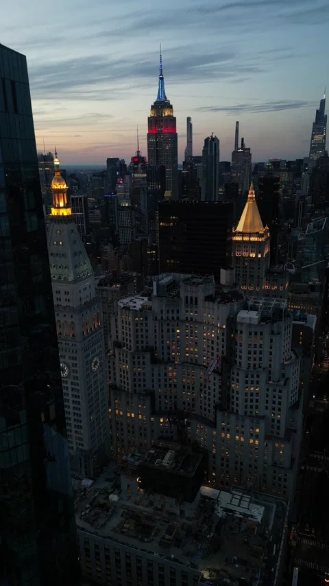 NYC - Fireworks - Sunset Stock Footage 221801944