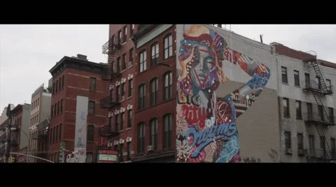 NYC graffiti wall Vidéo 57096834