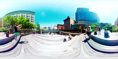 NYC Highline 360VR Stock Footage 67640829