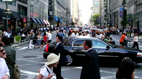 Nyc intersection  Stock Footage 851913