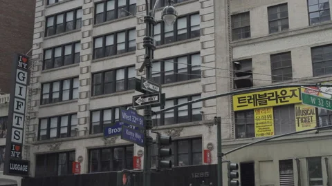 NYC Korea Town HLG3 ProRes422 Stock Footage 133126953