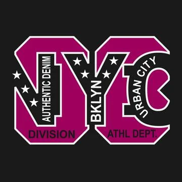 NYC LOGO TEMPLATE DESIGN Stock Illustration
