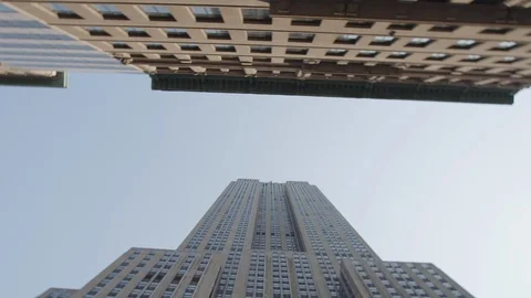 NYC Looking up at buildings Stock Footage 106062653