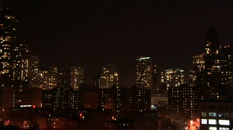 NYC Manhattan skyline  Stock Footage 85801
