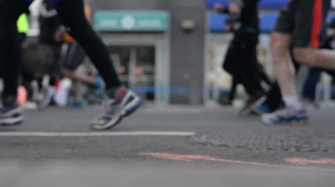 NYC Marathon 2014 Stock Footage