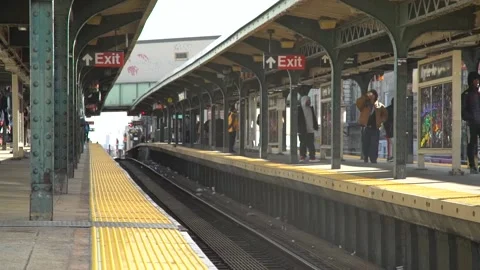 NYC Metro Transit Subway Stock Footage 149277372