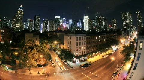 NYC midtown skyline Video stock 559010