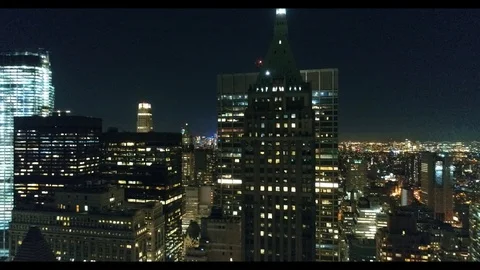 NYC-at-night-1 Video stock 128843335