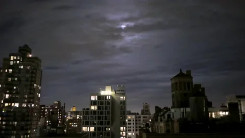 NYC Nighttime Time Lapse Video stock 147884742