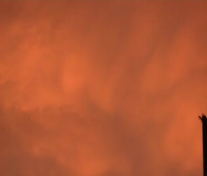 NYC Orange Cloudy Sky 03 Stock Footage 459633