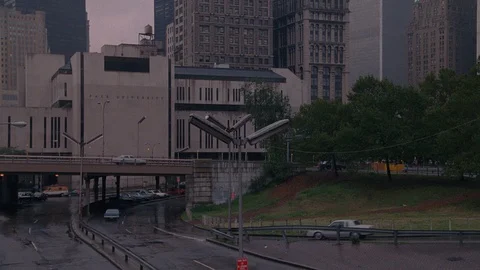 NYC Overpass to World Trade Center Vídeo Stock 127802467