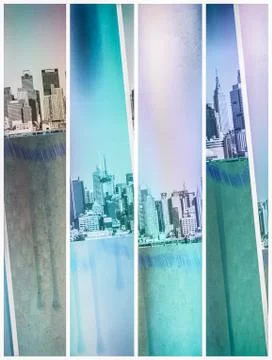 NYC panorama Stock Illustration