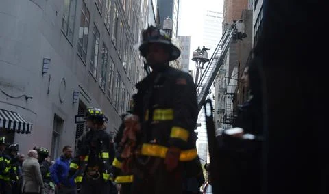 NYC Parking Structure collapse, New York, USA - 18 Apr 2023 Stock Photos