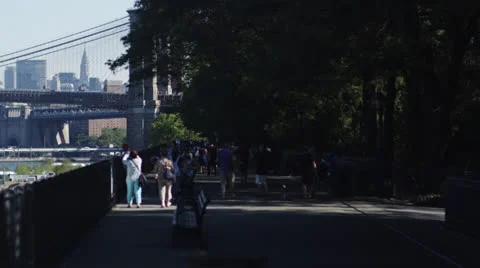 NYC people walking Stock Footage 24947989