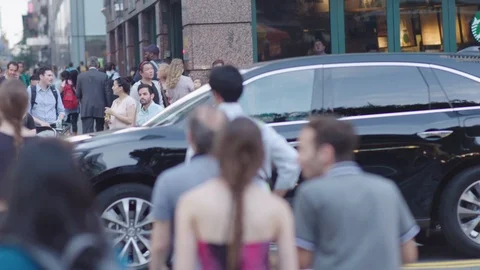 NYC People Walking Stock Footage 106058615